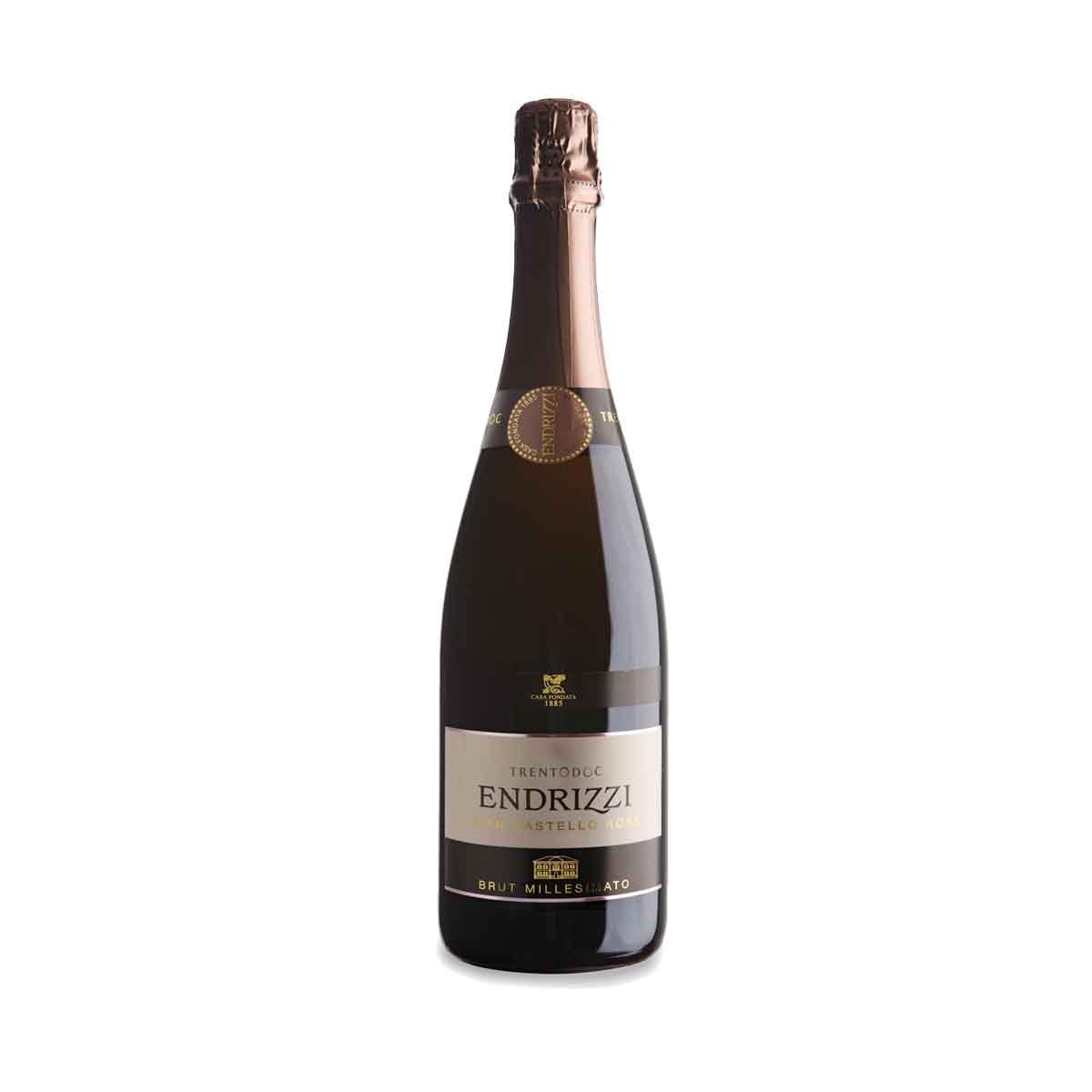 Trento Brut Rosé Pian Castello, Vini Spumanti, Bollicina Rosè, Endrizzi